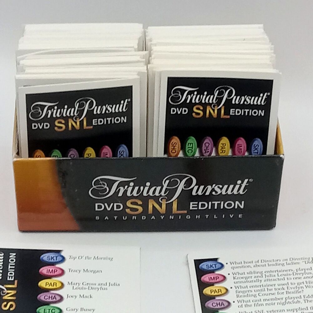 SNL Trivial Pursuit TV Trivia Cards ONLY Saturday Night Live game